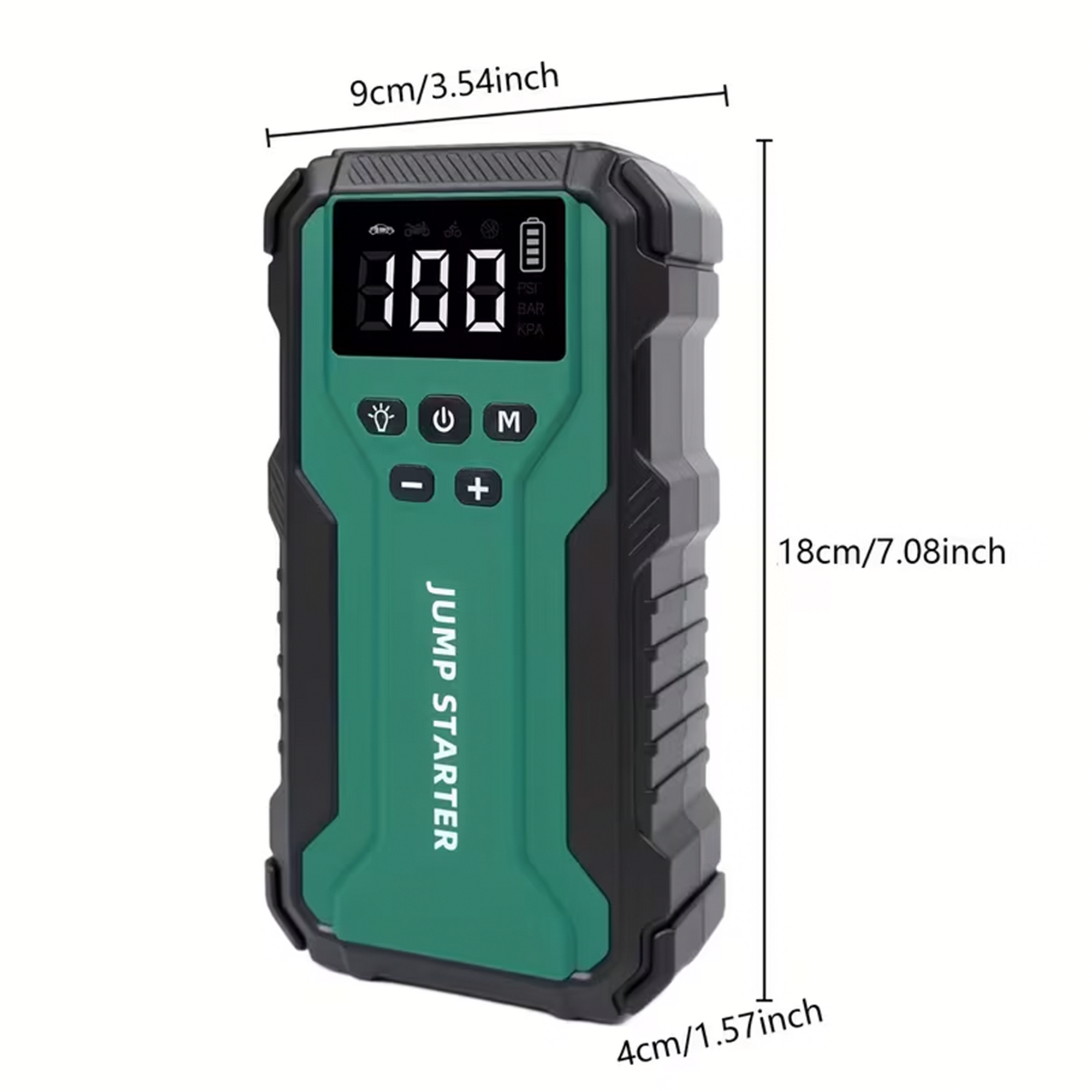 Portable Jump Starter with Air Compressor 10000A &amp; 150PSI Digital Tire Inflator for 12V Car Battery Emergency Use